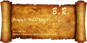 Bugyi Róbert névjegykártya