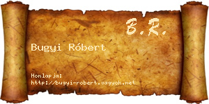 Bugyi Róbert névjegykártya